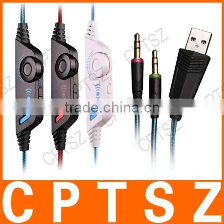 EACH G2100 shock bass computer games headset