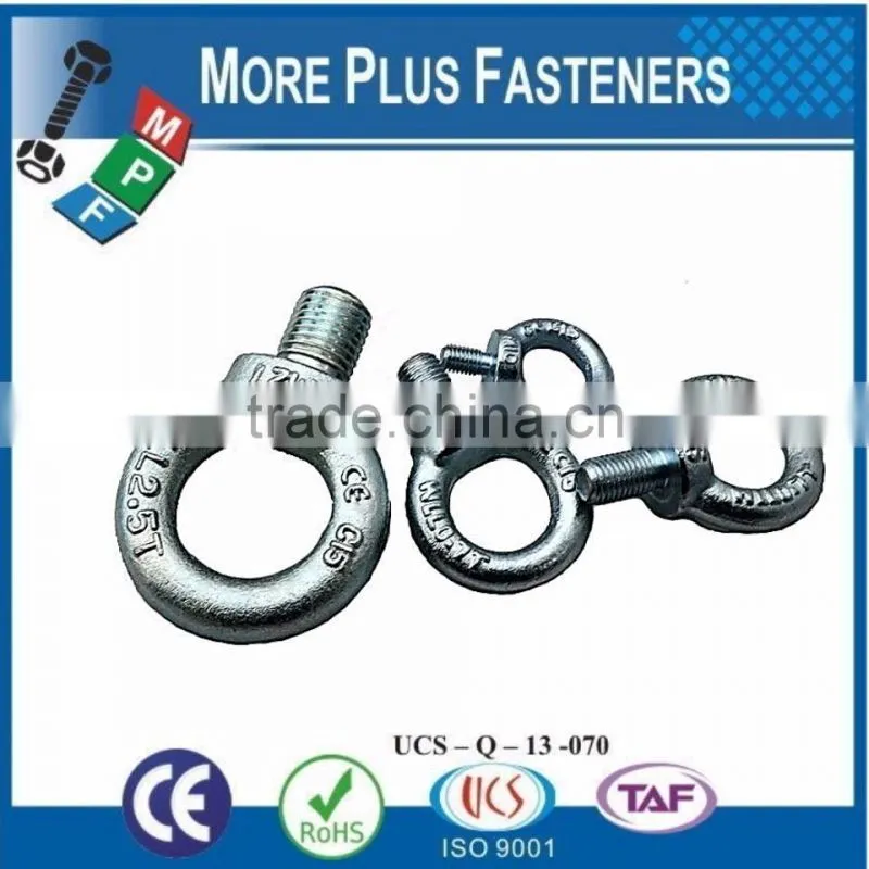 Made In Taiwan DIN 580 Eye Bolt DIN 580