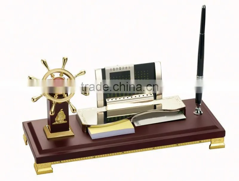 exquisite Jade Rudder Desktop Set Gift office sets