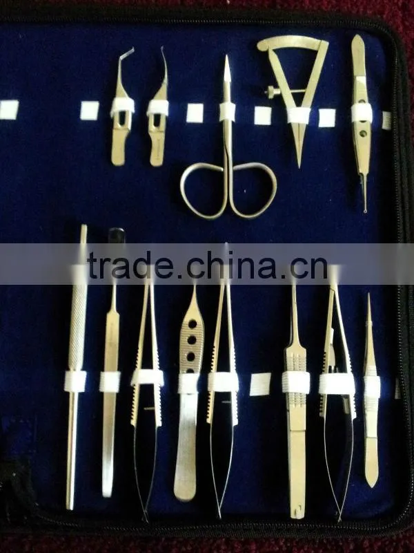Ophthalmic Eye Instruments Set, Ophthalmic Forceps Eye Forceps, Needle Holder ophthalmology instruments