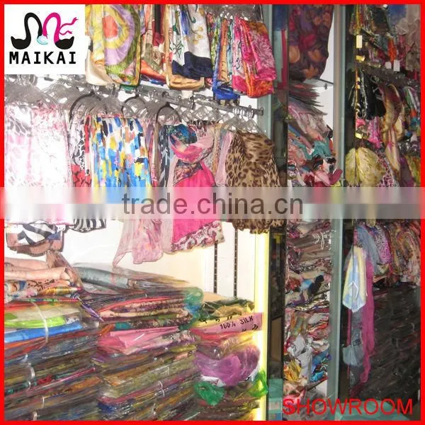Fashionable new design circle printed wool scarf for women