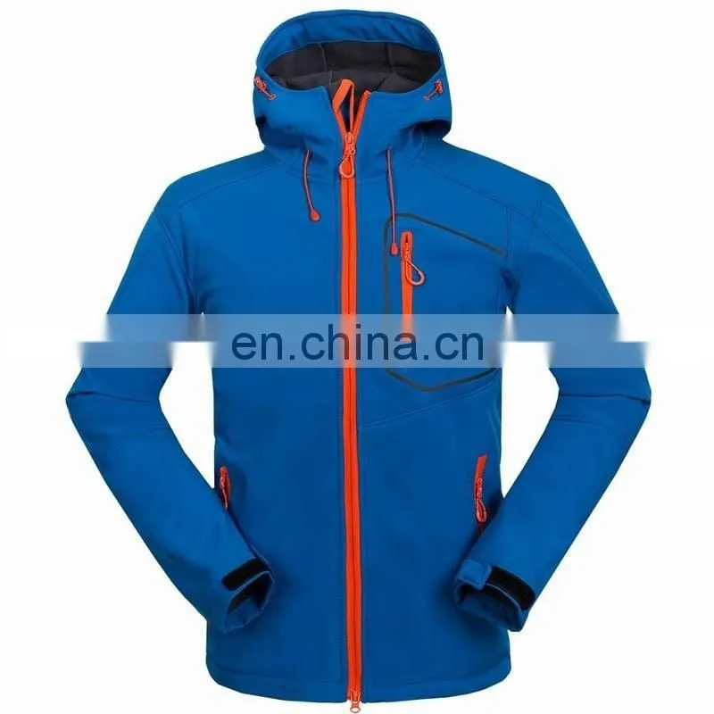 High quality waterproof softshell jacket for men outdoor printed clothing