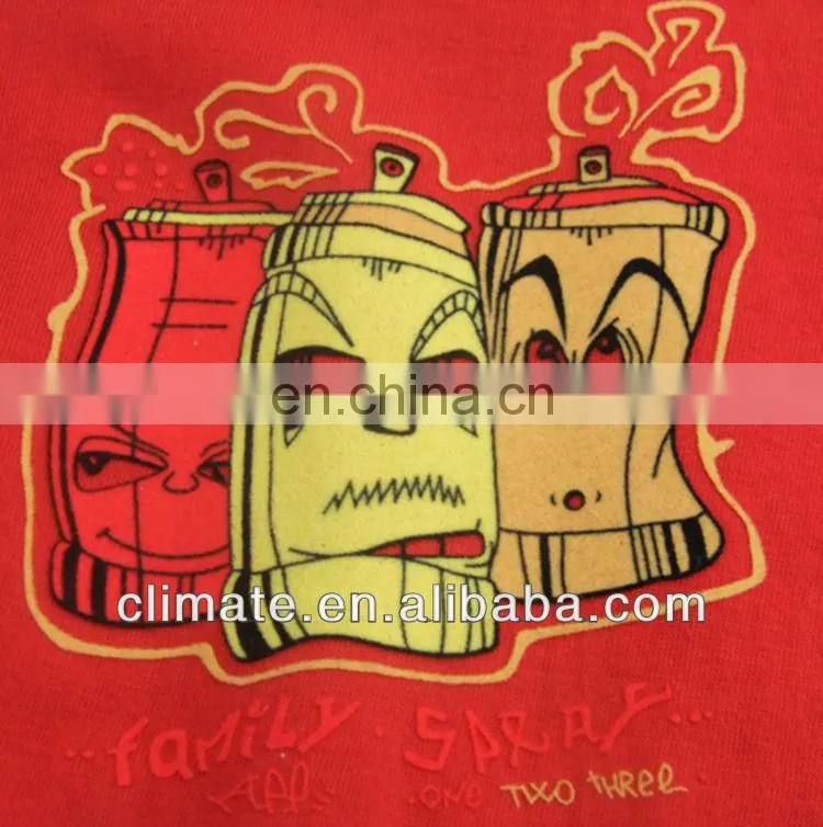 Flocking heat transfer T-shirts