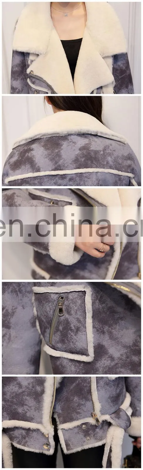 Luxury Real Sheep Skin Winter Fashionable Jacket For Women