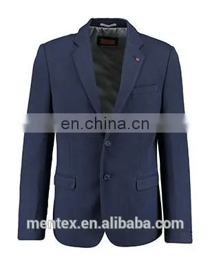 Men's Oxford Blue Picque Casual Blazer