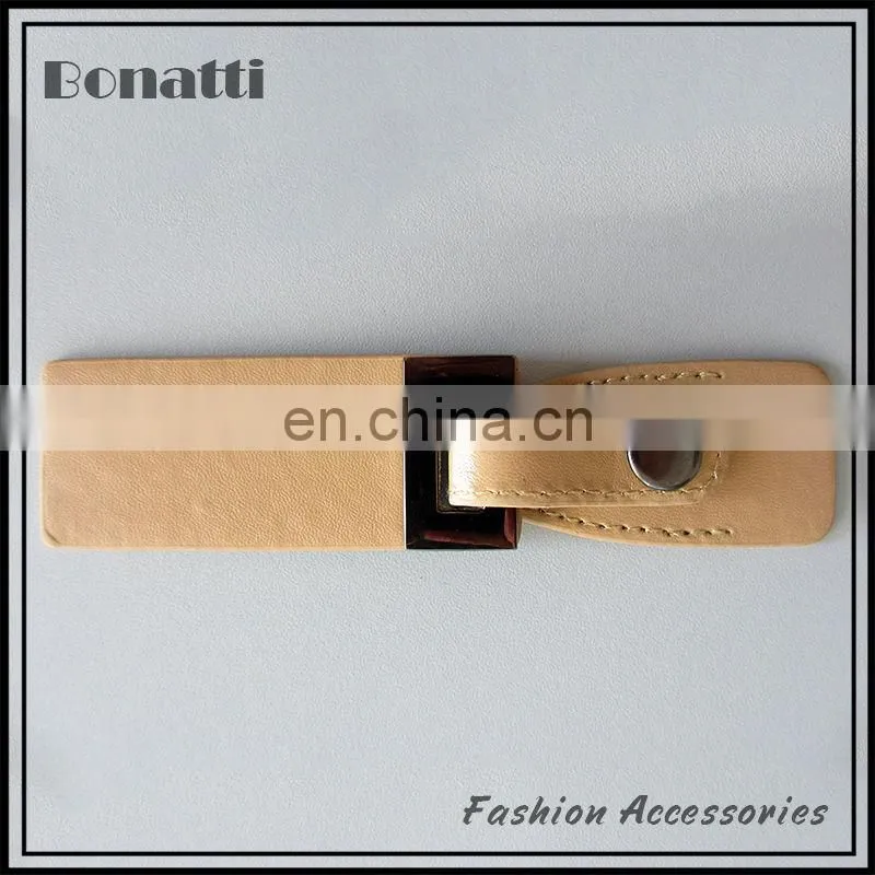 high quality genuine leather horn toggle buttons