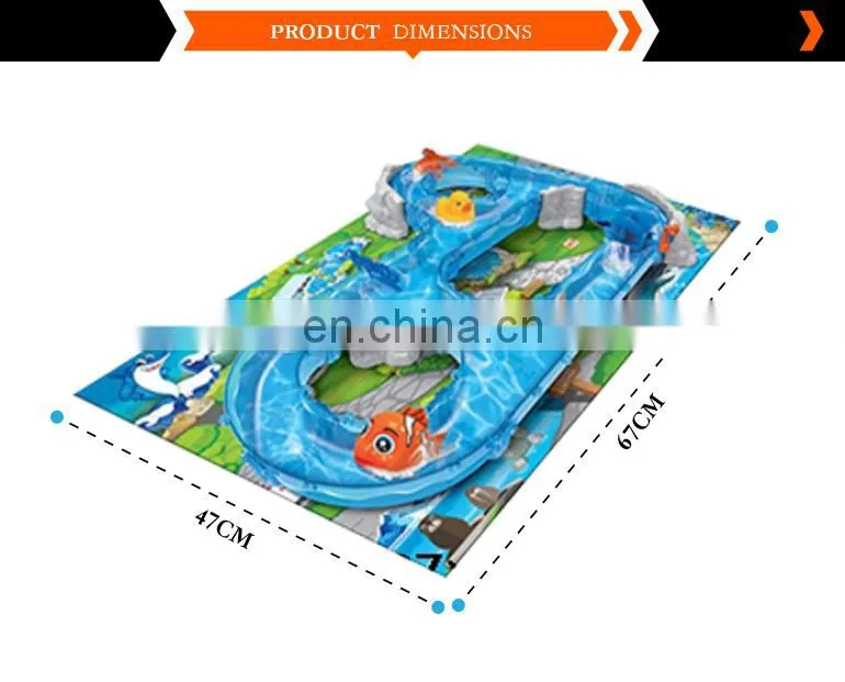 shantou chenghai toy factory fishing set track toys hot toys for wholesale