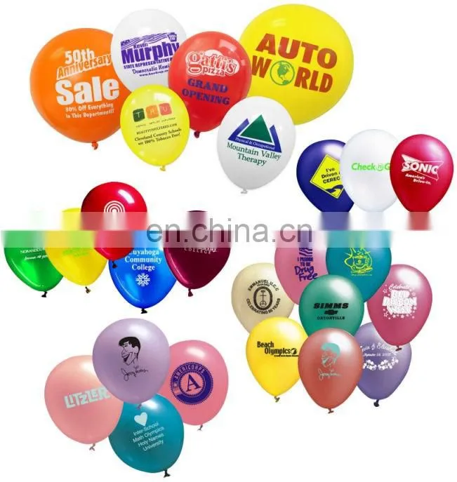 Printing latex balloon wholesales cheap non latex shaped balloons