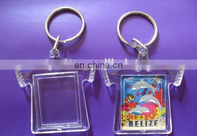 advertising and decoration blank acrylic T-shirt key chains