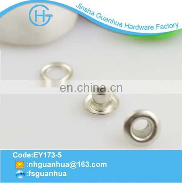 2014 Hot sale round nickle grommets for shoe
