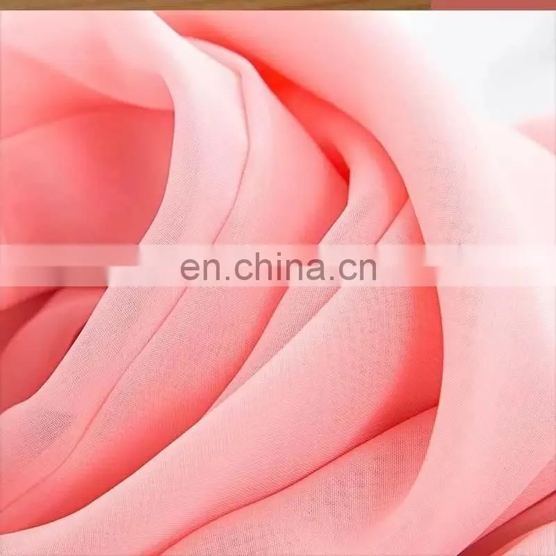 China supplier 100% polyester woven chiffon fabric for woman dress