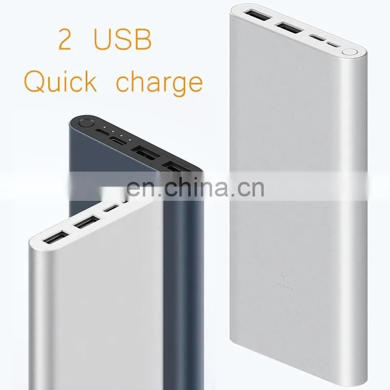 2020 Xiaomi Mi Power Bank 3 10000mAh USB Type C Two-Way 18W Quick Charging Powerbank External Battery Pack Portable Charger
