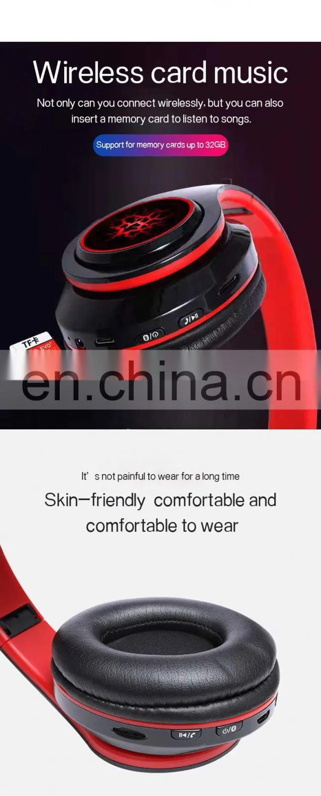 Golden Sky Customized High Quality Wireless Funky Headband Headset Earphones Earpiece Headband Earphone