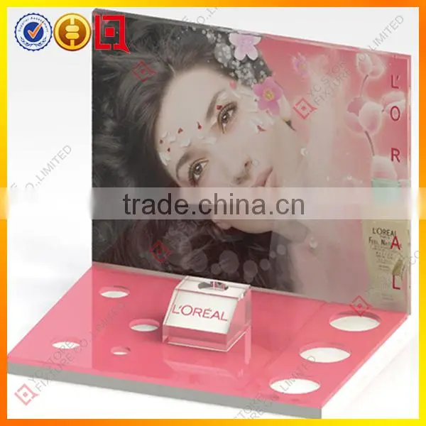 2015 new design black acrylic lipstick display rack