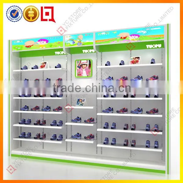 Large shoe display cabinet for famous brand