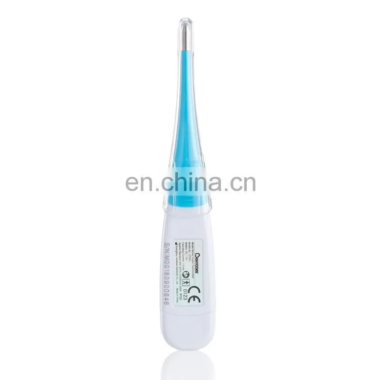 Waterproof smart sensor digital mini basal body temperature pen type armpit clinical anus oral thermometer with flexible probe