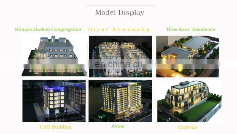 ho scale exhibition model for real estate/miniature architecure model/modern house plan