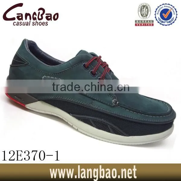 2014 men leather flat shoes