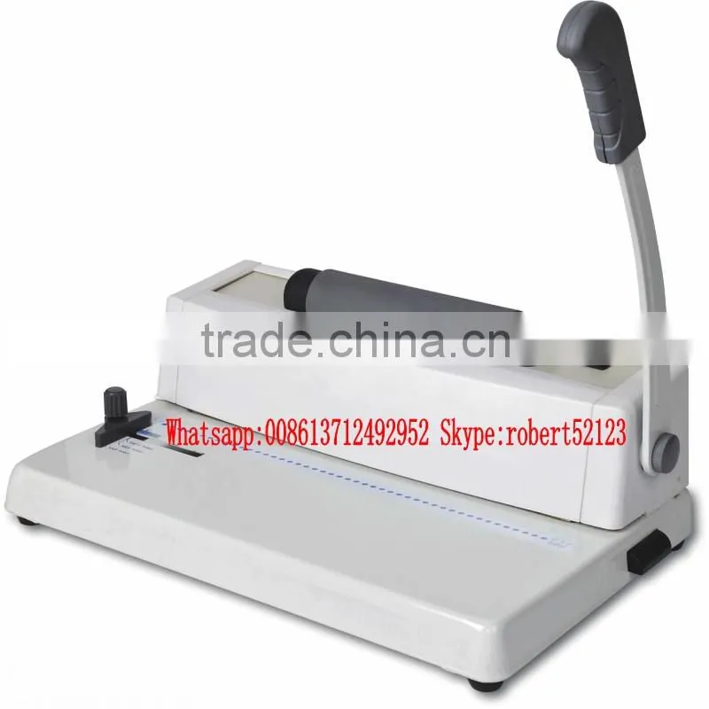 NanBo EC8702 Factory Cheapest Price Manual Punch Electric Bind Plastic Single Spiral Binding Machine