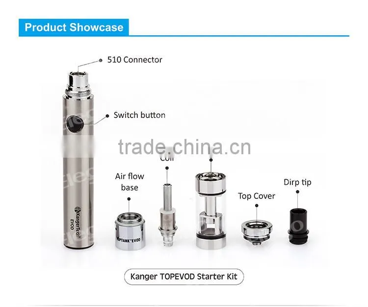 Cloudy Vape Starter Kit Kanger New eVod Series Topevod Kit Genuine Kanger TopeVod
