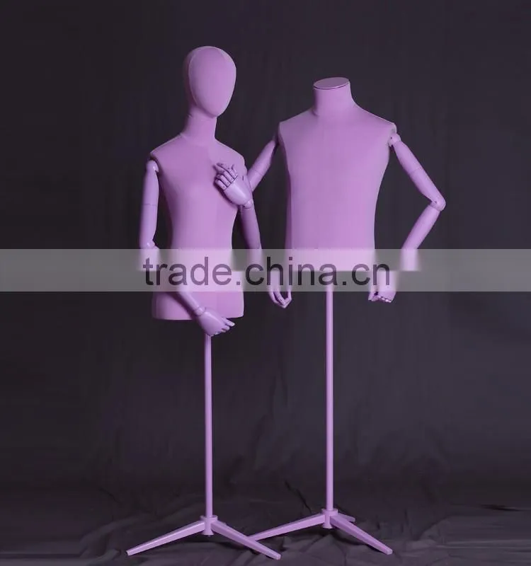 colorful fiberglass female torso mannequin