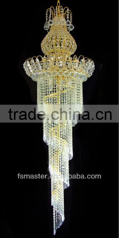 luxury hotel villa lobby big crystal chandelier