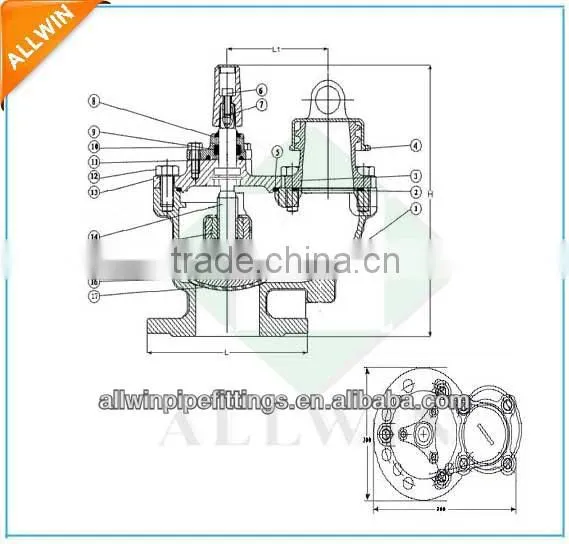 ductile iron BS750 underground fire hydrant