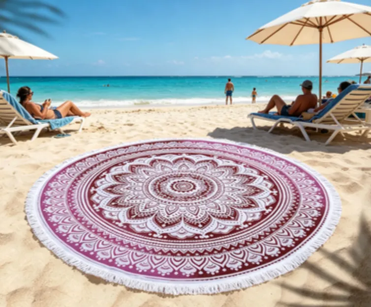 Custom Printed Round Microfiber Beach Towels Manufacturer.png