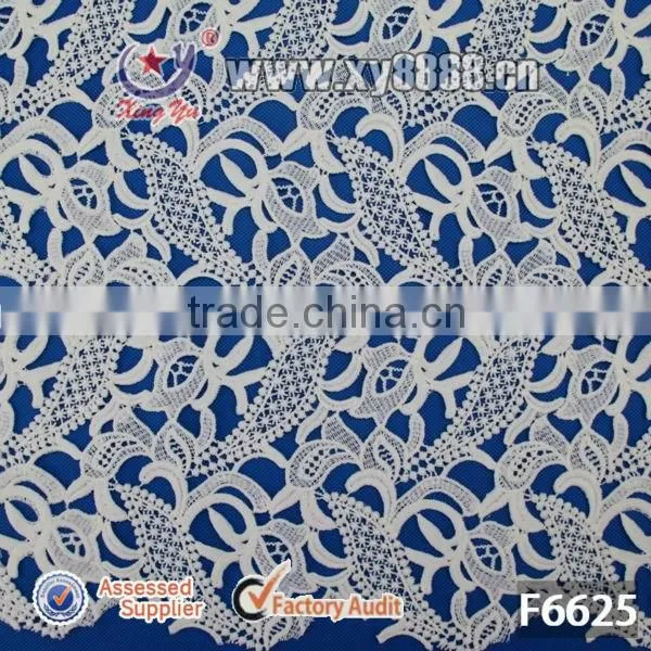 2016 Apparel Garment Accessories F6625 DTY Poly Milky African Big Swiss Lace