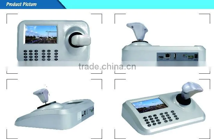 5inch LCD IP PTZ Keyboard control IP High Speed Dome Camera 3D Joystick 5.0" HD LCD Display Network PTZ Keyboard Controller