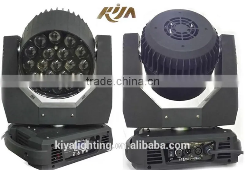 Specialized led stage light 19x15w rgbw zoom led moving head