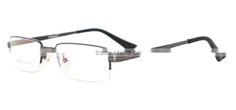 Half-rim metal mens new style 2014 spectacle frames eyeglasses factory