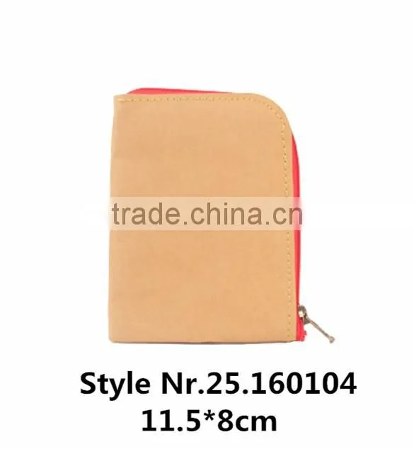 2016 fashion washable kraft paper bag pen holders