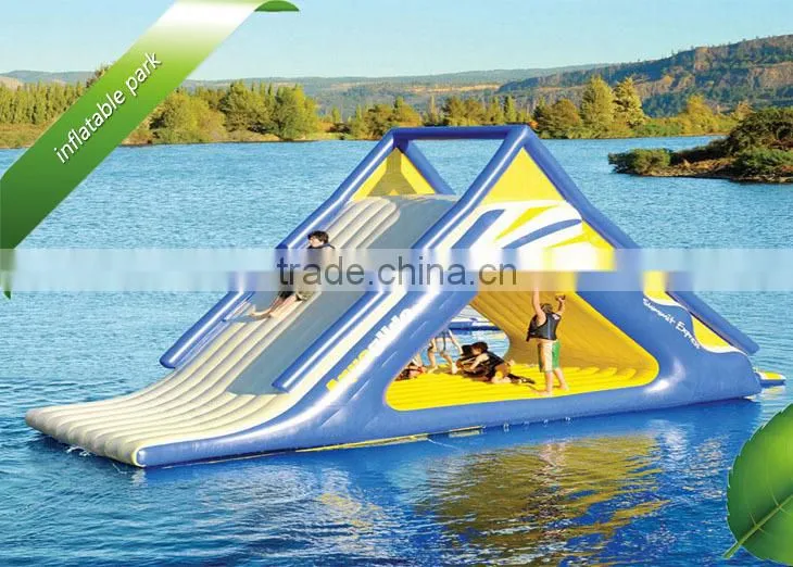 Creative inflatable water park for adult playing in the sea,inflatable park