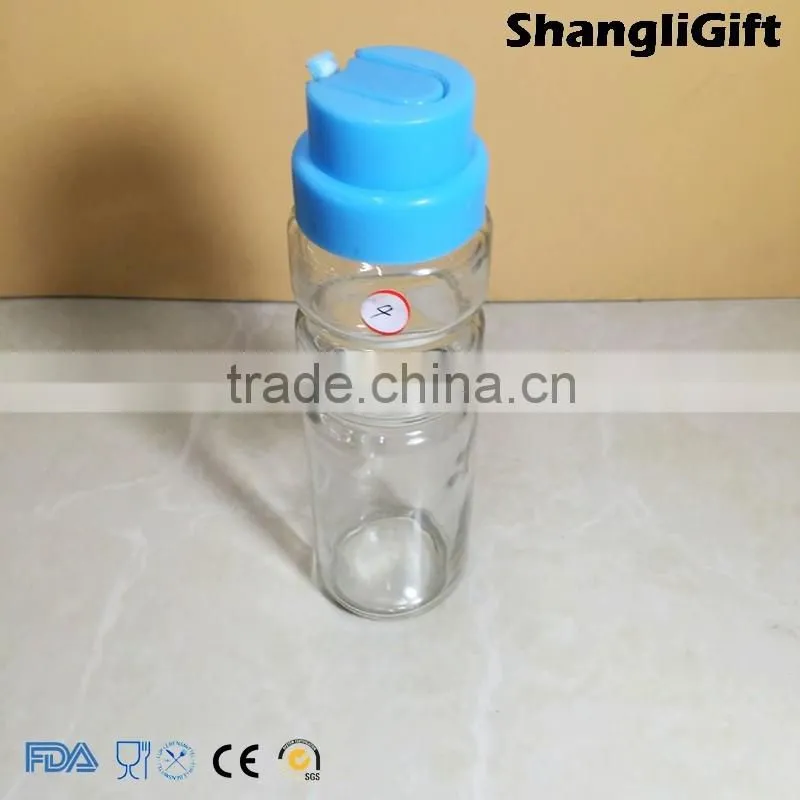 5oz Glass Spice Bottles With Plastic Cap Round Glass Cup