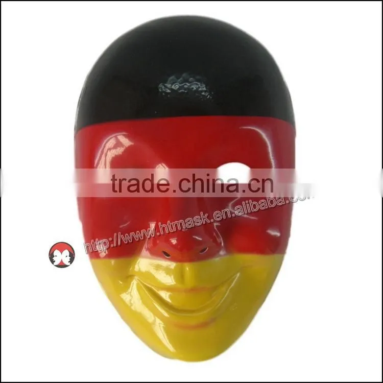 High Quality Halloween Costume Party Funny Smiling Old Man plastic Mask cosplay Germany flag mask