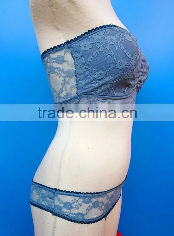 Strapless Lace Bra&Thong Set