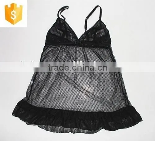 Sexy transparent quick dry lingerie dress,hot mesh teddy babydoll