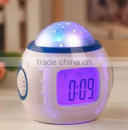 7 LED Color Triangle Alarm Clock change alarm clock Pyramid Digital LCD Snooze
