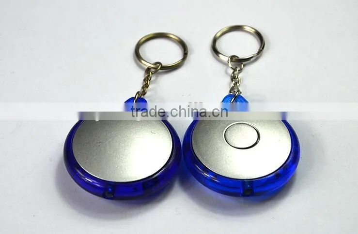 Cheap Round Shaped LED Torch Light Key Chain Worldwide Shipping Wholesaler