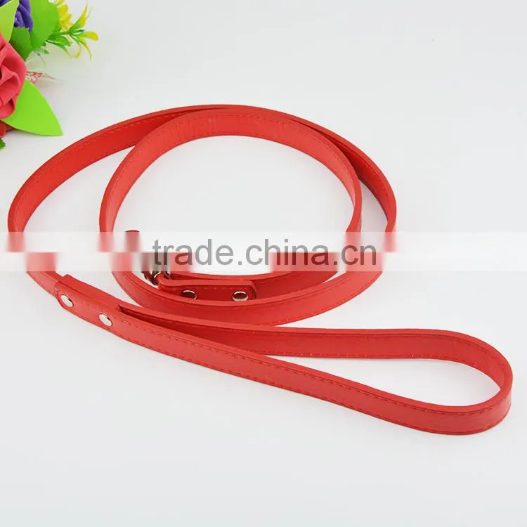 Colorful Soft Leather Walking Decorative Dog Leash