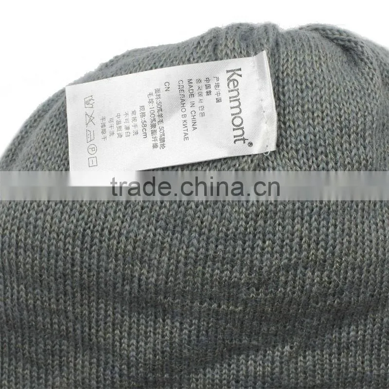 wholesale 2013 cheap women's fitted knitted beanie hat custom wool cap