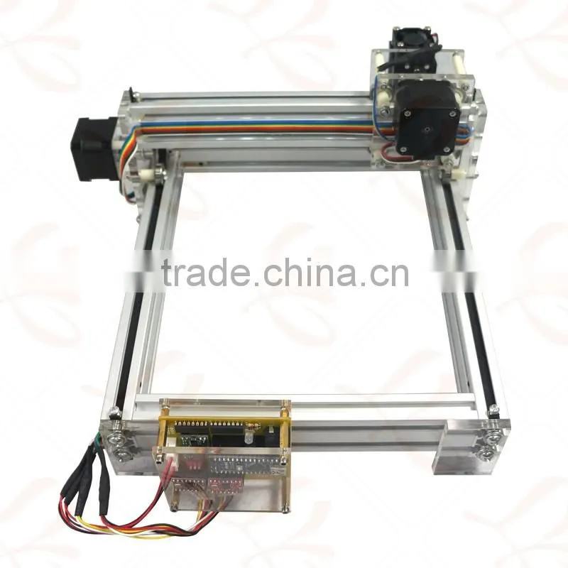 LY 2017 1500mw Blue Violet Laser Engraving Machine Mini DIY Laser Engraver IC Marking Printer Carving Size 20*17CM