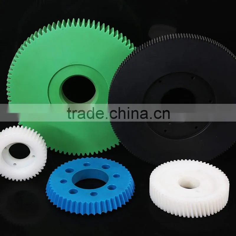 plastics products PA6 nylon worm gear wheel