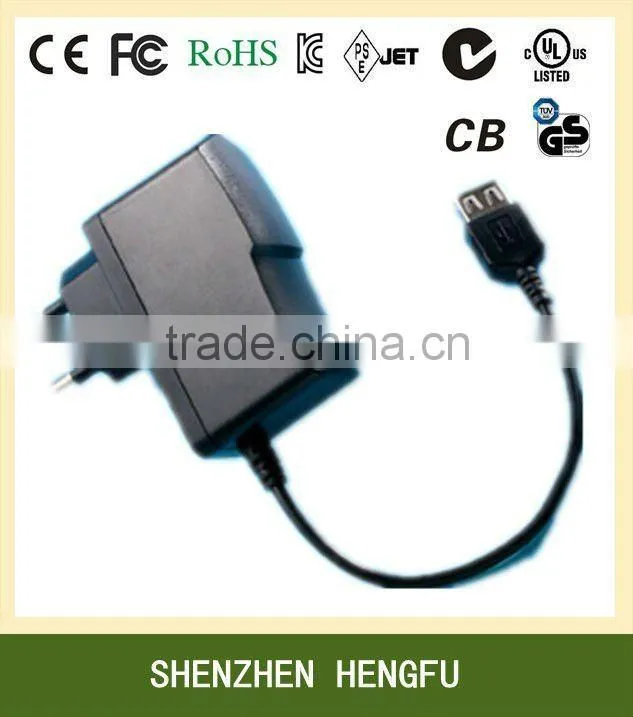 18V 0.7A 0.8A 0.9A 1A Travel Charger AC Power Adapter with UL certificated
