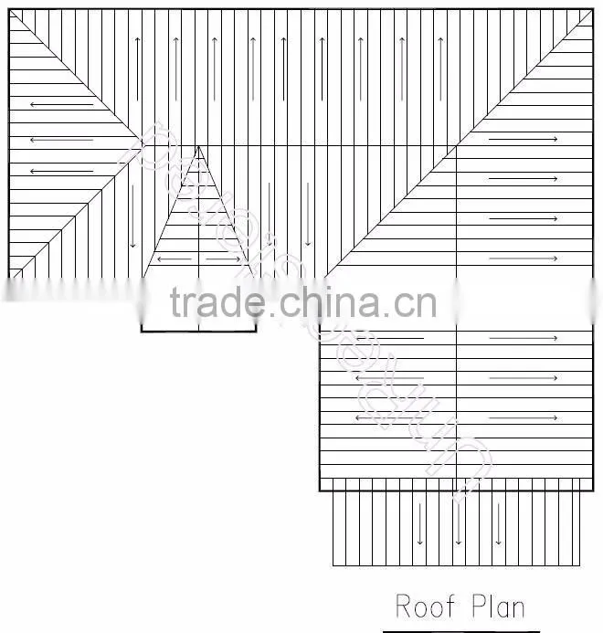 Hot galvanized steel structure modular house villa house for hot sale