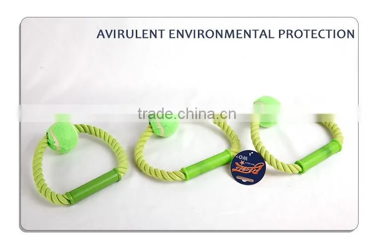 Green color with decorative ball pet toys for dog chew