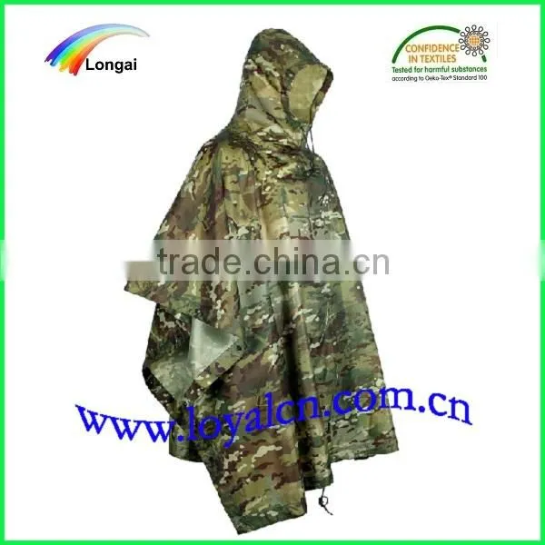 outdoor waterproof long target pvc raincoat