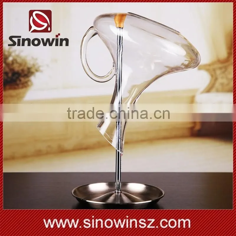 Metal Wine Glass Decanter Holder