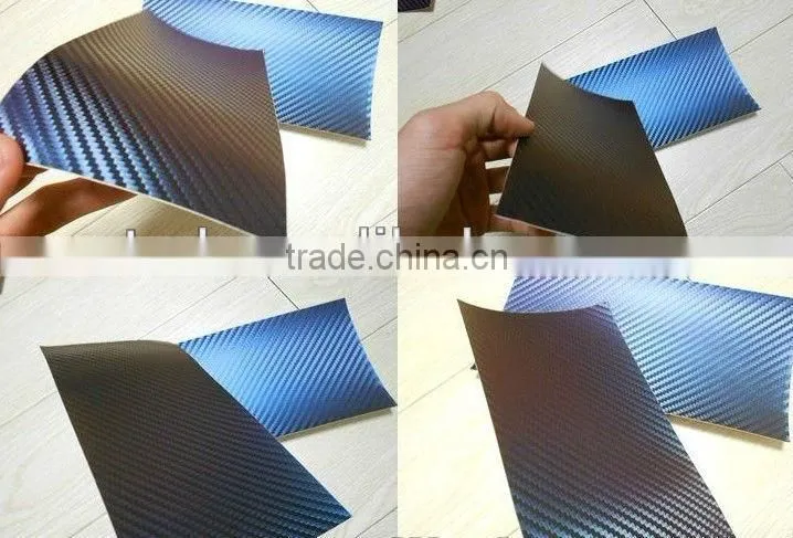 Chameleon carbon fiber vinyl sticker for car body full wrap